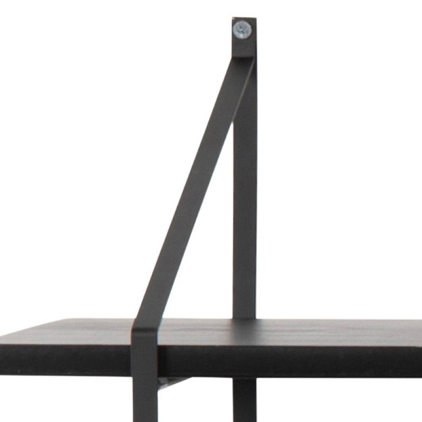 Półka Belfast 2 popielaty czarny - ACTONA